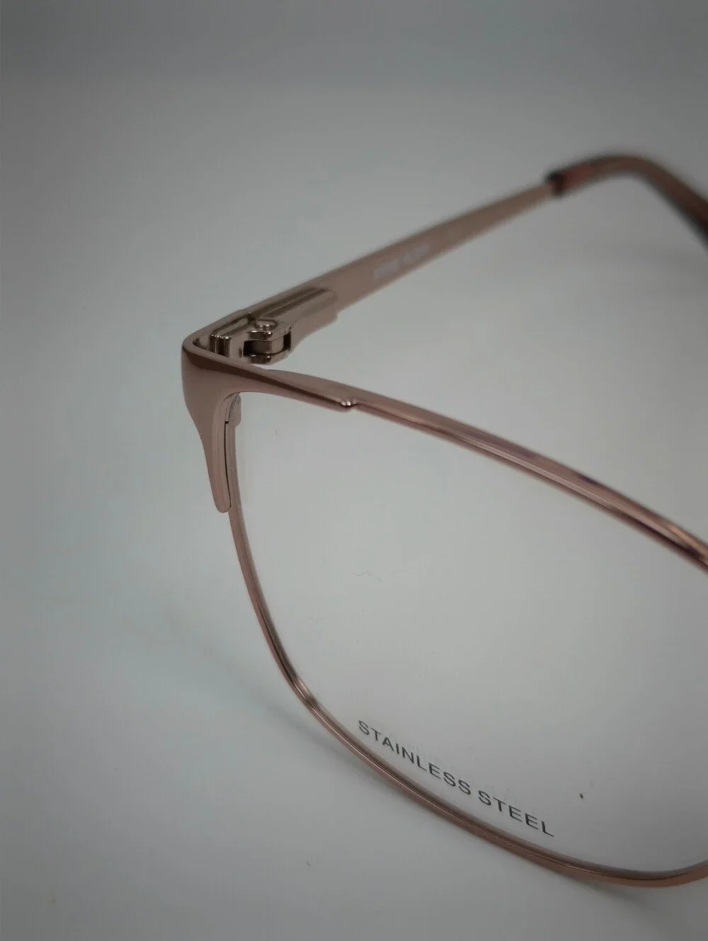 Anne Klein AK 5053. Rose Gold Cat-Eye Stainless Steel Glasses.